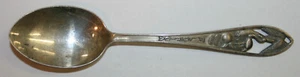 Vintage Florida mit Sunshine State Griff Sterlingsilber 4 3/8" Souvenir Löffel - Bild 1 von 4