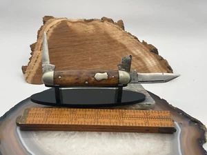 RARE H. Boker & Co Improved Cutlery Bone 3 blade (broken blade)-2428.23 - Picture 1 of 12