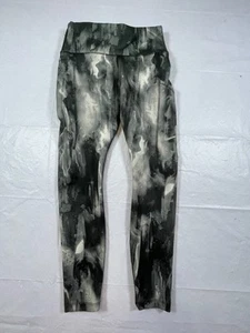 Nike running Dri-Fit Leggings Women Small S Multicolor Logo Rear Zip Pocket -960 - Picture 1 of 8