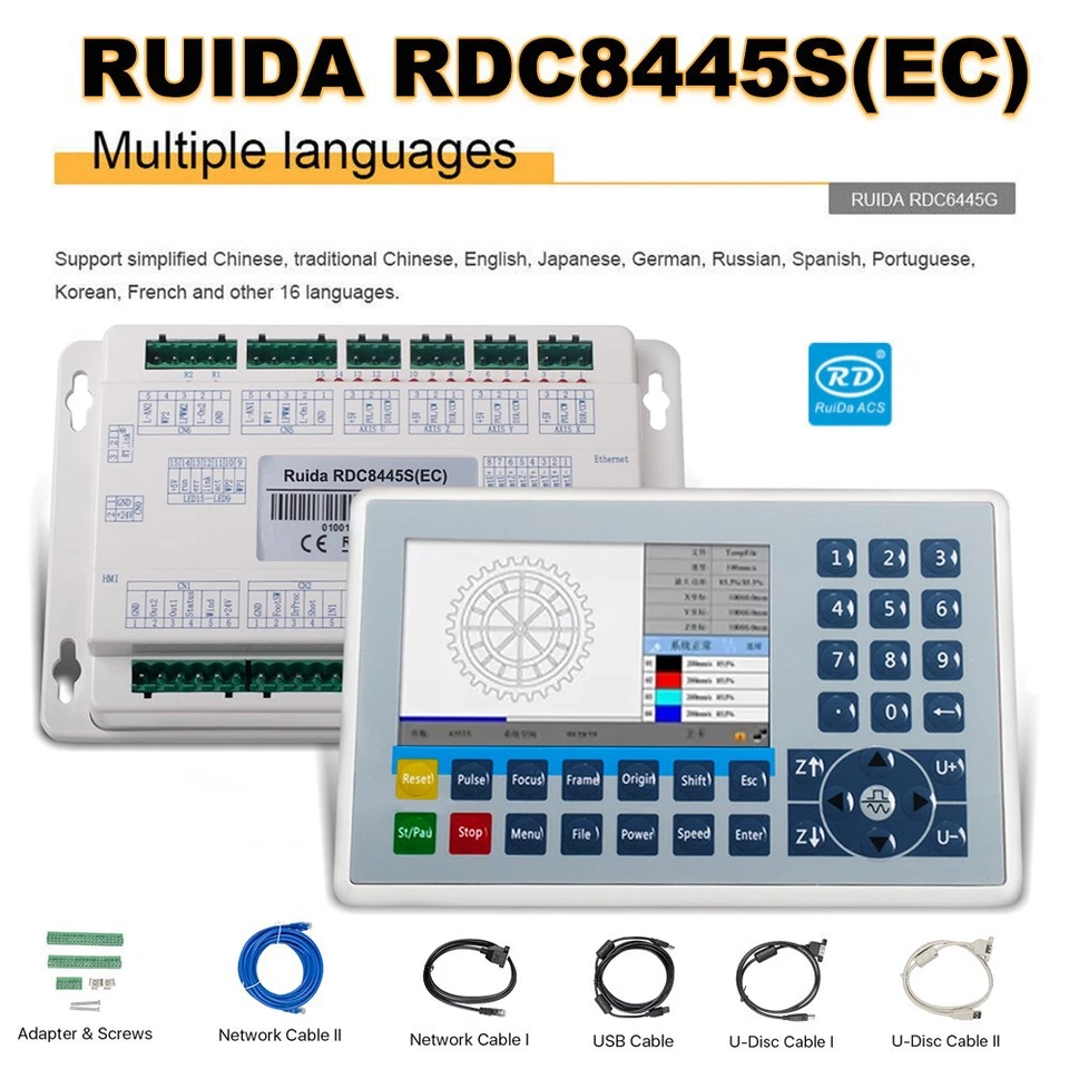 RUIDA 8445S Control Panel Board For 60-130W CO2 Laser Engraver Support Lightburn - Image 1 of 4