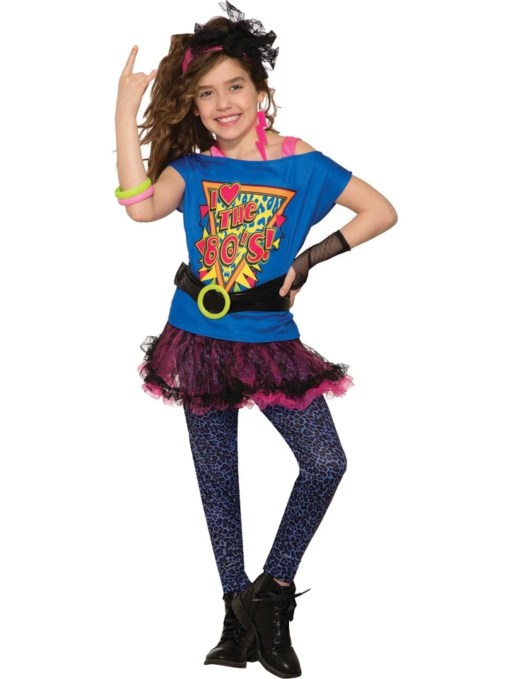 Disfraz de niña totalmente años 80 al Maxx grande 12-14 Foto 1 de 1