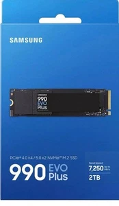 Samsung 990 EVO PLUS SSD 2TB PCIe Gen 4 M.2 2280 Brand New *Factory Sealed* - Picture 1 of 4