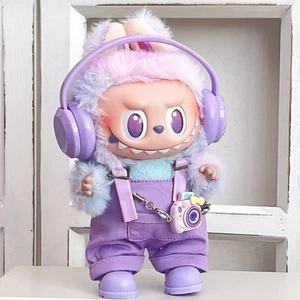 Handmade 15/17cm Doll Clothes Size Fits for LABUBU Plush Purple Clothes Set - Picture 1 of 2