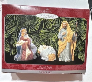 1998 Hallmark THE HOLY FAMILY Blessed Nativity Collection 3-teiliges Porzellan-Set Neu im Karton - Bild 1 von 2