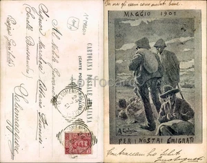 POLITICA SOCIALISMO-PER I NOSTRI EMIGRATI 1901-Salsomaggiore Terme-D16-14 - Picture 1 of 1