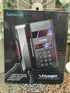 Vintage Answercall Voyager Answering Machine Cassette Tape Recorder New In Box - Zdjęcie 1 z 7