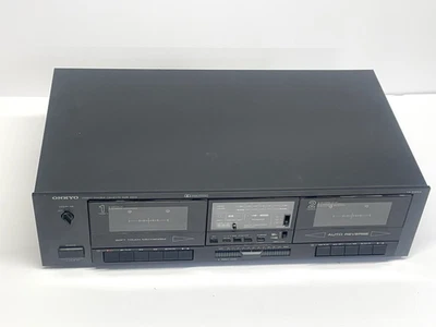 Onkyo TA RW44 Estéreo Doble Cassette Tape Deck Sistema Dolby Doblaje Tacto Suave Foto 1 de 4