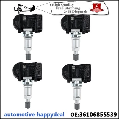 4X Tyre Pressure Sensors TPMS For BMW F20 F22 F30 F32 X1 F48 X2 F49 X5 F15 F16 - Image 1 of 4