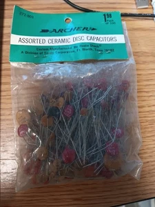 Radio Shack #272-801 Assorted Ceramic Disc Capacitors Pkg 100    NEW - Picture 1 of 1
