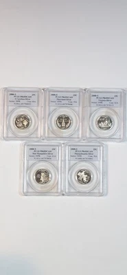 2000-S Proof Silver State Quarter Set PCGS PR69 DCAM Deep Cameo - Image 1 of 4