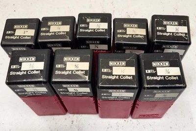 Pinzas rectas Nikken KM1 1/4, nuevo juego de 9, tamaños de pulgadas Foto 1 de 4