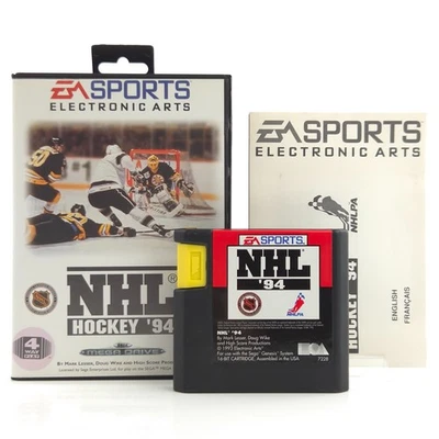 Sega Mega Drive Spiel : NHL Hockey 94 - Modul Anleitung OVP / Icehockey PAL - Bild 1 von 4