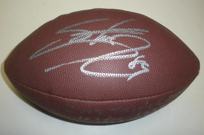 STEVE SMITH SR CAROLINA PANTHERS 05 TRIPLE CORONA ÚLTIMA 1 FÚTBOL FIRMADO JSA/COA Foto 1 de 2