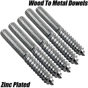 M6 MADERA A METAL CLAVIJAS PERNOS DE PARED FIJACIÓN MUEBLES ZINC 40 50 60 70mm - Imagen 1 de 1