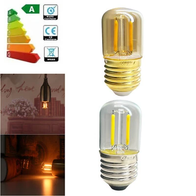 E27 220V Vintage COB Filament 1W T28 LED Tube Light Bulbs Warm Yellow 2200K Lamp - Image 1 of 4