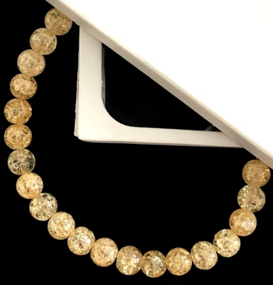 ROUND LOOSE GLASS NECKLACE BEADS-8 MM BEADING FOR CRAFTS AND JEWELLERY MAKING - Image 1 of 3