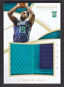 2014-15 Immaculate Collection Rookie Jersey Patch #25 P.J. Hairston 07/20