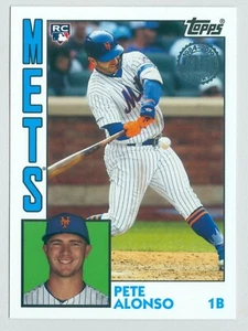 Aggiornamento Topps 2019 1984 Topps Inserto Anniversario RC #84-11 Pete Alonso Mets - Foto 1 di 1