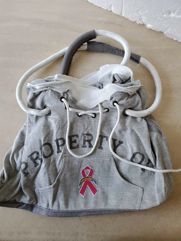 NFL HOODIE TOTE BAG BCA Breast Cancer Awareness Los Angeles Chargers Cover