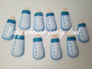 10 biberones de espuma azul baby shower decoraciones de fiesta es un niño favor premios regalos - Imagen 1 de 4