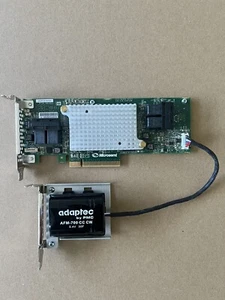 Adaptec ASR-81605Z V2 SAS RAID CONTROLLER 1G CARD 12GB + BBC - Picture 1 of 2