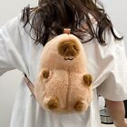 Cartoon Capybara Backpack Plush Doll Fur Bag Popular Kawaii Handbags  School