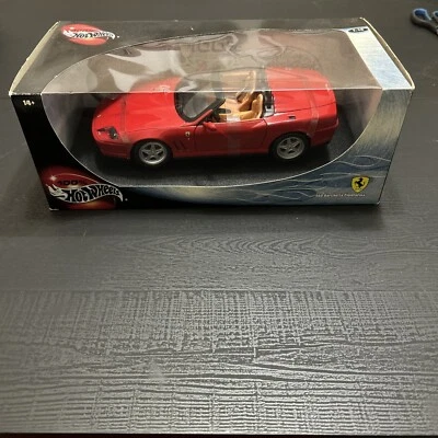Hot Wheels 100% 1:18 Scale Red 550 Barchetta Pininfarina Vehicle Mattel 2000 - Image 1 of 3