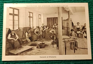 CPA 68 INSTITUTION DES AVEUGLES, ILLZACH-MULHOUSE - Vannerie et Chaiserie - Imagen 1 de 2