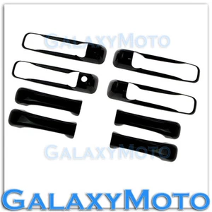 Gloss Black 4 Door Handle With Keyhole Cover for 05-11 Jeep Grand Cherokee - Picture 1 of 1