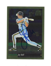 Signed JAY BELL Pittsburgh Pirates 1994 Score Gold Rush Card #32 w/Show Ticket