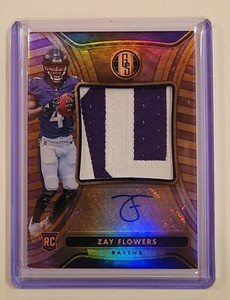 2023 Panini Gold Standard Zay Flowers Rookie Patch Auto Rose Gold /24 RPA/RC