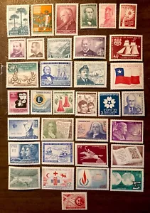 Chile Briefmarken 352-385 und 347A-348A postfrisch außer 360 gebraucht - Bild 1 von 4