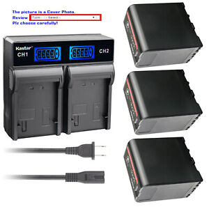 Kastar Battery LCD Rapid Charger for Sony BP-U30 BP-U60 BPU66 BP-U90 BC-U1 BC-U2