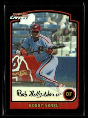 Bobby Abreu 2003 Bowman Chrome #19 Refractors Philadelphia Phillies - Image 1 of 2
