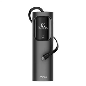 Power Bank Portatile, 20000mAh 65W Caricatore Portatile a 3 Uscite e Cavo USB-C Integrato - Foto 1 di 6