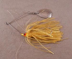 Crappie Fishing Lure DR Custom Spinnerbait, 1/8 oz. 1 Hammered Colorado Blade - Picture 1 of 1