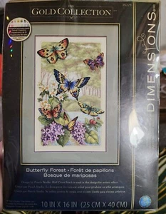Dimensions Gold Collection Counted Cross Stitch Kit Butterfly Forest #35223 -NEW - Picture 1 of 2