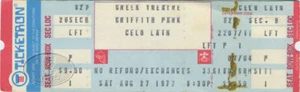 DAME CLEO LAINE 1977 Unused Concert Ticket LAIN - Picture 1 of 1