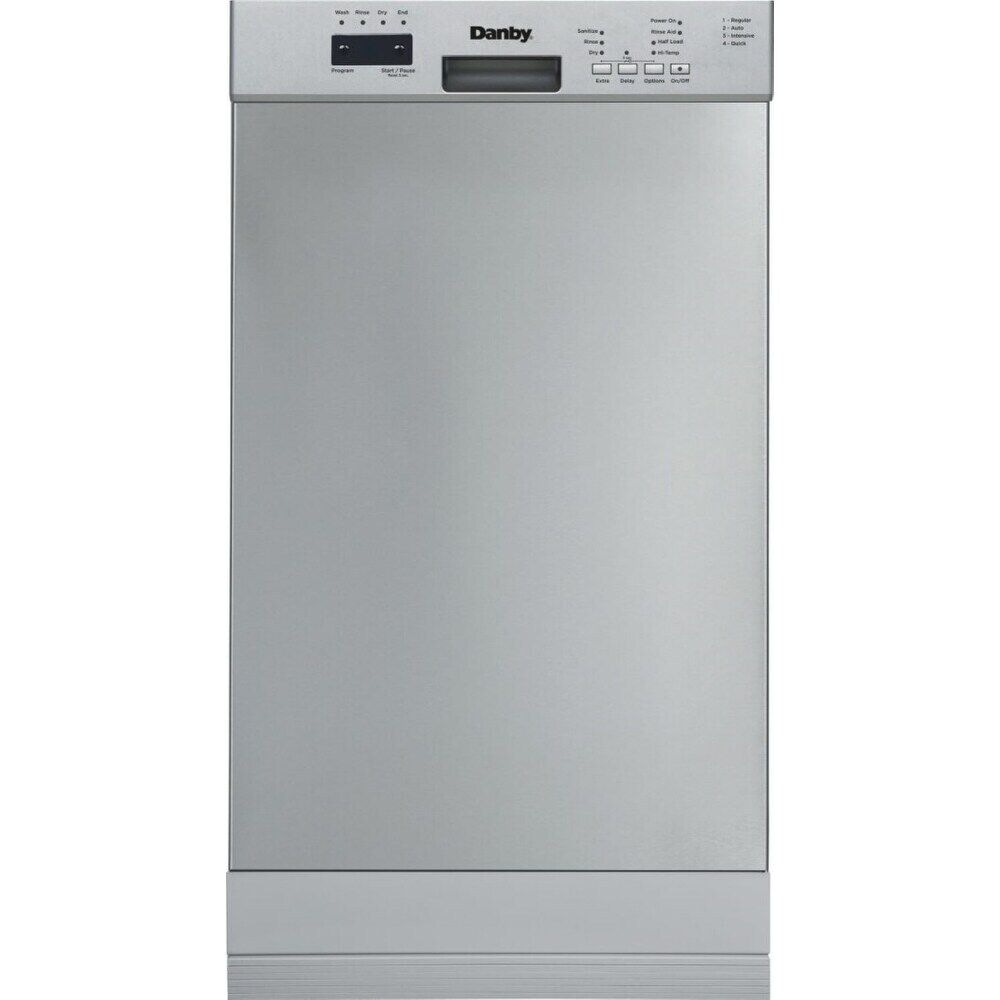 Danby 18" Wide Built-in Dishwasher in Stainless Steel Stainless Steel