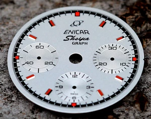 Enicar Sherpa watch dial for Valjoux 72 swiss made movement unused - new - Picture 1 of 4