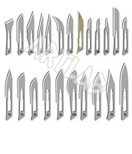 New 100 Scalpel Blades Surgical Dental ENT Hobby Crafts Dermaplanning Free Handl - Picture 1 of 58