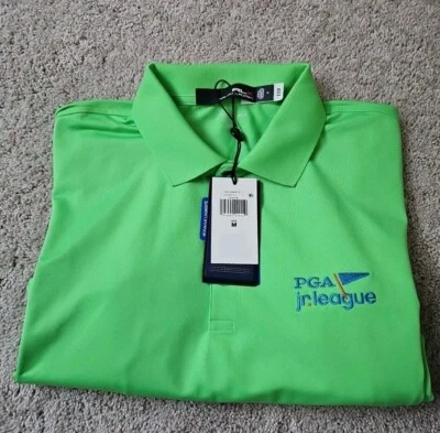 Camisa Polo RLX Ralph Lauren Golf PGA Jr. Liga Absorbente Botón a Presión Para Mujer Nueva Con Etiquetas Foto 1 de 4