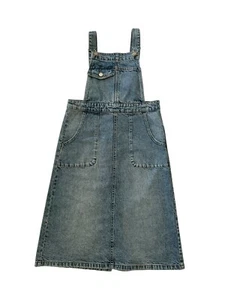 Zara Denim Jean Overalls Blue Skirt Girls Size 11-12 Excellent Condition Cute! - Picture 1 of 12
