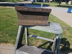 Vintage Blacksmith Shop Anvil , Railroad Track Anvil, Vintage Door Stop - Picture 1 of 7