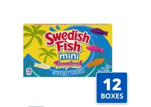 WEDISH FISH Soft & Chewy Candy, 3.1 oz Box (Pack of 12) BB20/02/2025 - Picture 1 of 1
