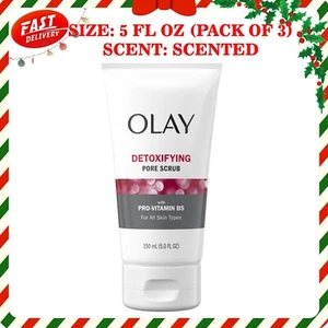 Facial Cleanser Regenerist, Detoxifying Pore Scrub & Exfoliator, 5 Oz Pack of 3 - Picture 1 of 3