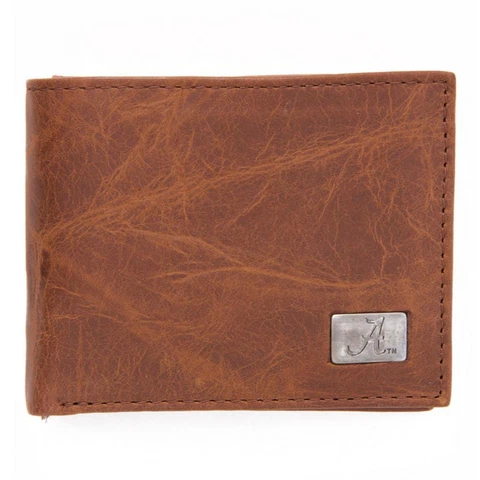 Alabama Crimson Tide Bama Wallet Bifold Leather Wallet Cover