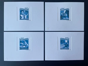 Central Africa 2017 Artist Proof Mi. 7450 - 7453 Napoléon Bonaparte Emperor BLUE - Picture 1 of 1