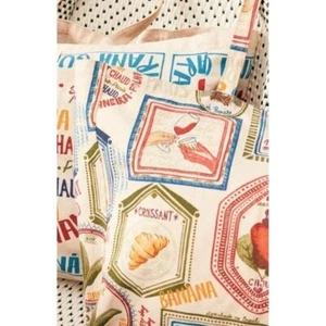 RARE NU SÉZANE X FARM RIO croissant canvas COTTON huge tote - Picture 1 of 7