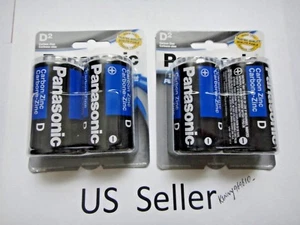 4 Pcs Panasonic size D Battery heavy Duty Battery 1.5v US Seller - Picture 1 of 8
